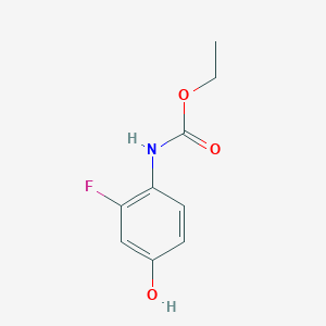 (2-Fluoro-4-hydroxyphenyl)carbamic acid ethyl ester