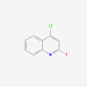 molecular formula C9H5ClFN B8533081 4-Chloro-2-fluoroquinoline CAS No. 179488-07-4