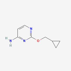 molecular formula C8H11N3O B8533094 2-Cyclopropylmethoxy-pyrimidin-4-ylamine 