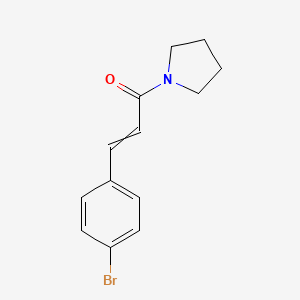 3-(4-Bromophenyl)-1-pyrrolidin-1-ylprop-2-en-1-one