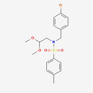 B8533154 N-(4-Bromo-benzyl)-N-(2,2-dimethoxy-ethyl)-4-methyl-benzenesulfonamide CAS No. 1036378-91-2