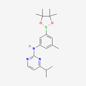 4-isopropyl-N-(3-methyl-5-(4,4,5,5-tetramethyl-1,3,2-dioxaborolan-2-yl)phenyl)pyrimidin-2-amine