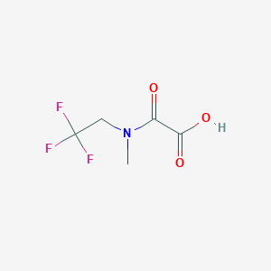 molecular formula C5H6F3NO3 B8533234 2-(Methyl(2,2,2-trifluoroethyl)amino)-2-oxoacetic acid 