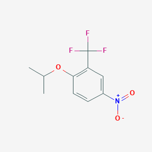 molecular formula C10H10F3NO3 B8533236 3-(Trifluoromethyl)-4-isopropoxynitrobenzene 