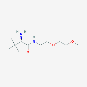 molecular formula C11H24N2O3 B8533243 Butanamide, 2-amino-N-[2-(2-methoxyethoxy)ethyl]-3,3-dimethyl-, (S)- (9CI) 