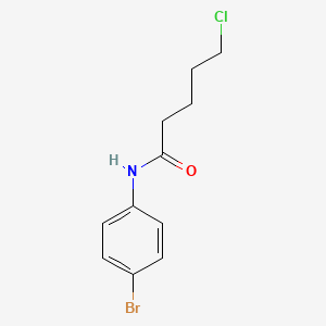 molecular formula C11H13BrClNO B8533244 Pentanamide, N-(4-bromophenyl)-5-chloro- CAS No. 27471-42-7