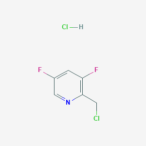 molecular formula C6H5Cl2F2N B8533249 2-(Chloromethyl)-3,5-difluoropyridine hydrochloride 