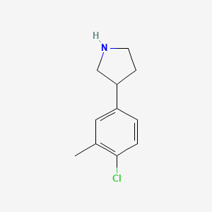3-(4-Chloro-3-methylphenyl)pyrrolidine