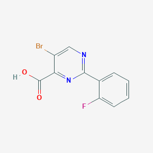 5-Bromo-2-(2-fluorophenyl)pyrimidine-4-carboxylic acid