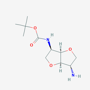 tert-Butyl ((3R,3aR,6S,6aR)-6-aminohexahydrofuro[3,2-b]furan-3-yl)carbamate