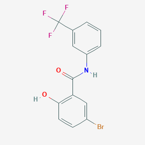 5-Bromo-2-hydroxy-N-[3-(trifluoromethyl)phenyl]benzamide