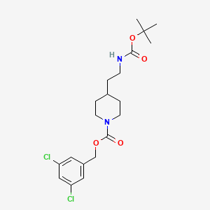 3,5-Dichlorobenzyl 4-(2-((tert-butoxycarbonyl)amino)ethyl)piperidine-1-carboxylate