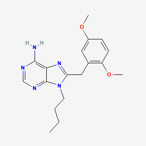 9-Butyl-8-(2,5-dimethoxy-benzyl)-9H-purin-6-ylamine