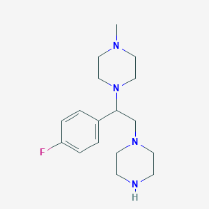 Piperazine, 1-[1-(4-fluorophenyl)-2-(1-piperazinyl)ethyl]-4-methyl-