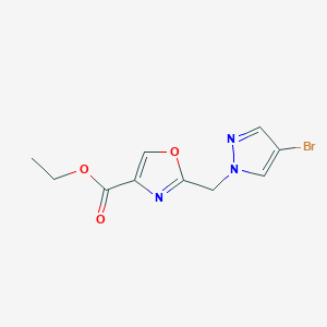 2-(4-Bromo-pyrazol-1-ylmethyl)-oxazole-4-carboxylic acid ethyl ester