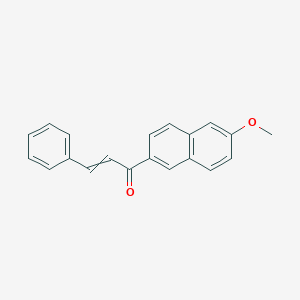 molecular formula C20H16O2 B8533570 1-(6-Methoxy-2-naphthalenyl)-3-phenylprop-2-en-1-one 