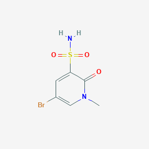 molecular formula C6H7BrN2O3S B8533583 5-Bromo-1-methyl-2-oxo-1,2-dihydropyridine-3-sulfonamide 