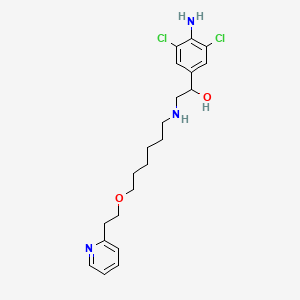 molecular formula C21H29Cl2N3O2 B8533591 4-Amino-3,5-dichloro-alpha-[[[6-[2-(2-pyridinyl)ethoxy]hexyl]amino]methyl]benzenemethanol 