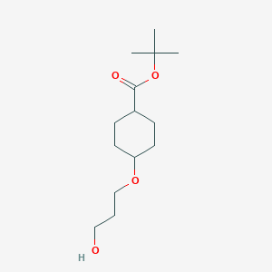 4-(3-Hydroxy-propoxy)-cyclohexanecarboxylic acid tert-butyl ester
