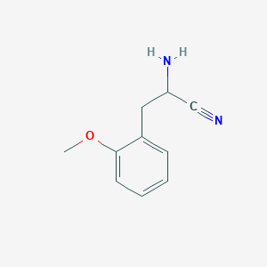 molecular formula C10H12N2O B8533603 2-Amino-3-(2-methoxyphenyl)propionitrile 