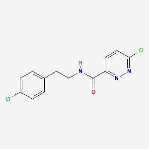 molecular formula C13H11Cl2N3O B8533611 6-Chloropyridazine-3-carboxylic acid [2-(4-chlorophenyl)ethyl]amide 