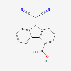 molecular formula C17H8N2O2 B8533625 9-(Dicyanomethylidene)-9H-fluorene-4-carboxylic acid CAS No. 36232-49-2