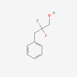 molecular formula C9H10F2O B8533634 2,2-Difluoro-3-phenylpropan-1-ol 
