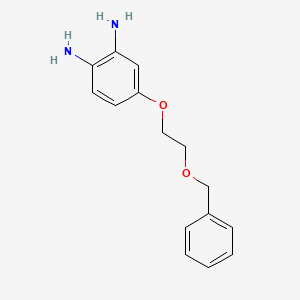 molecular formula C15H18N2O2 B8533686 4-[2-(Benzyloxy)ethoxy]benzene-1,2-diamine CAS No. 58841-05-7
