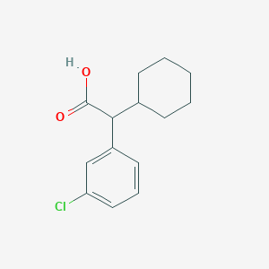 molecular formula C14H17ClO2 B8533699 (3-Chlorophenyl)(cyclohexyl)acetic acid 