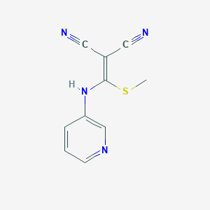 2-((Methylthio)(pyridin-3-ylamino)methylene)malononitrile