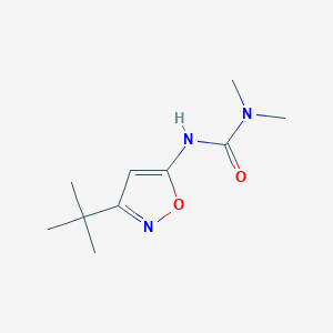 molecular formula C10H17N3O2 B8533721 1,1-Dimethyl-(3-t-butyl-5-isoxazolyl)-urea CAS No. 59669-54-4
