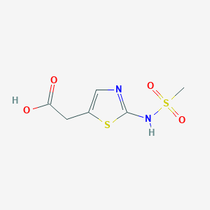 {2-[(Methanesulfonyl)amino]-1,3-thiazol-5-yl}acetic acid
