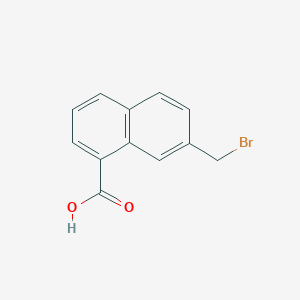 molecular formula C12H9BrO2 B8533868 7-Bromomethylnaphthalene-1-carboxylic acid 