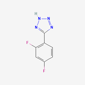 molecular formula C7H4F2N4 B8533957 5-(2,4-Difluoro-phenyl)-1H-tetrazole 