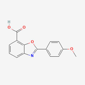 molecular formula C15H11NO4 B8533961 2-(4-Methoxyphenyl)benzoxazole-7-carboxylic acid 
