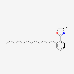 molecular formula C23H37NO B8534008 2-(2-Dodecylphenyl)-4,4-dimethyl-4,5-dihydro-1,3-oxazole CAS No. 96964-41-9