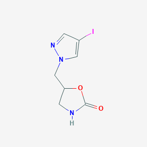 5-((4-iodo-1H-pyrazol-1-yl)methyl)oxazolidin-2-one