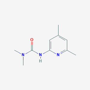 molecular formula C10H15N3O B8534022 N,N-Dimethyl-N'-(4,6-dimethyl-2-pyridyl)urea 