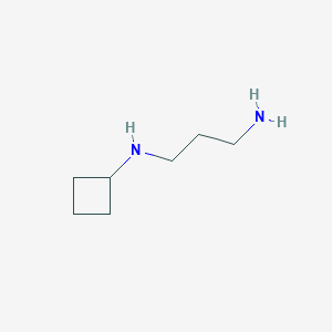 molecular formula C7H16N2 B8534045 N1-Cyclobutylpropane-1,3-diamine 
