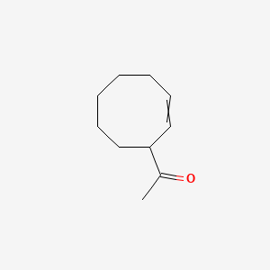 molecular formula C10H16O B8534060 1-Cyclooct-2-enylethanone 