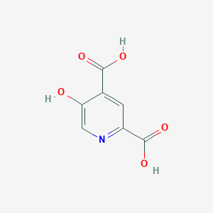 molecular formula C7H5NO5 B8534070 5-Hydroxy-2,4-pyridinedicarboxylic acid 