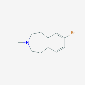 molecular formula C11H14BrN B8534115 7-Bromo-3-methyl-2,3,4,5-tetrahydro-1H-3-benzazepine 