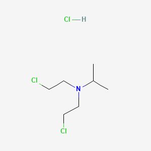 molecular formula C7H16Cl3N B8534136 Isopropyl [bis(2-chloroethyl)]amine hydrochloride CAS No. 24426-36-6