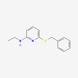 2-Benzylthio-6-ethylaminopyridine