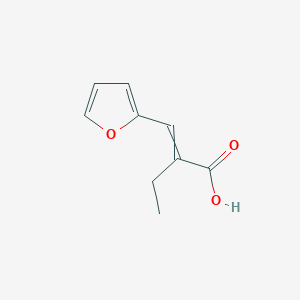 molecular formula C9H10O3 B8534203 2-Ethyl-3-(2-furyl)acrylic acid 