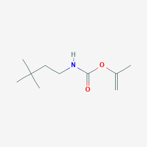 molecular formula C10H19NO2 B8534229 Prop-1-en-2-yl (3,3-dimethylbutyl)carbamate 