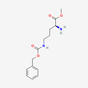 molecular formula C14H20N2O4 B8534233 (S)-2-Amino-5-benzyloxycarbonylamino-pentanoic acid methyl ester 