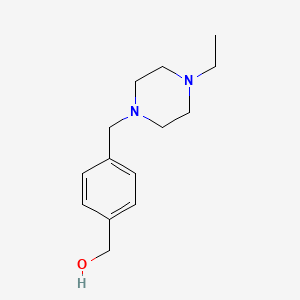 molecular formula C14H22N2O B8534256 (4-(4-Ethyl piperazin-1-ylmethyl)phenyl)-methanol 