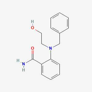 molecular formula C16H18N2O2 B8534272 2-[Benzyl(2-hydroxyethyl)amino]benzamide CAS No. 14359-74-1