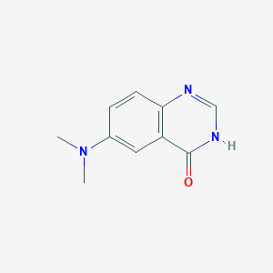 molecular formula C10H11N3O B8534376 6-dimethylamino-quinazolin-4(3H)-one CAS No. 62876-67-9